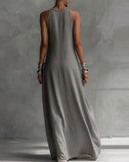 Willluxe® Two-Tone Sleeveless Maxi Dress