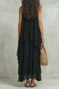 Willluxe® Boho Layered Chiffon Maxi Dress