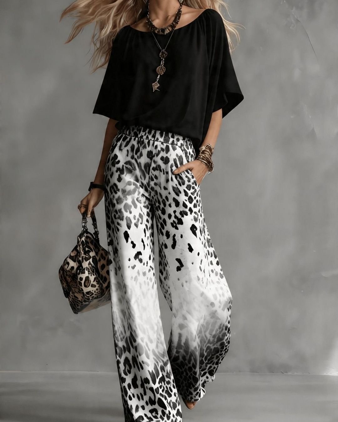 Willluxe® Ombre Leopard Set