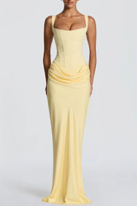 Willluxe® Lace-Up Corset Maxi Dress