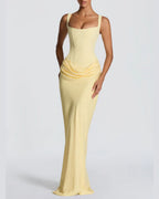 Willluxe® Lace-Up Corset Maxi Dress