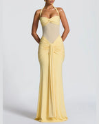 Willluxe® Halter Mesh Mermaid Maxi Dress