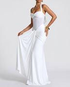 Willluxe® Halter Mesh Mermaid Maxi Dress