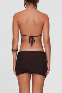 Willluxe® Choker Halter Backless Bodycon Mini Dress