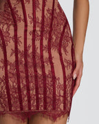 Willluxe® Lace Strapless Bodycon Mini Dress
