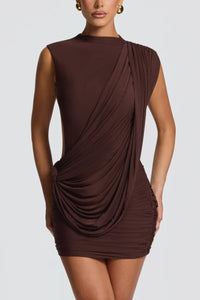 Willluxe® Asymmetric Backless Mini Dress