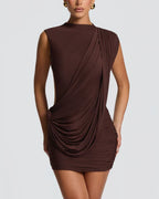 Willluxe® Asymmetric Backless Mini Dress