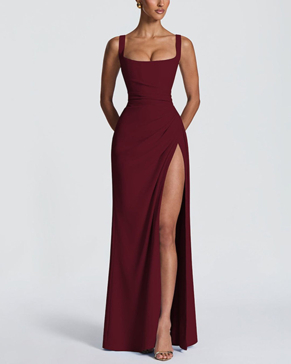 Willluxe® Minimalist High Slit Maxi Dress