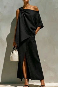 Willluxe® One-Shoulder Knot Set