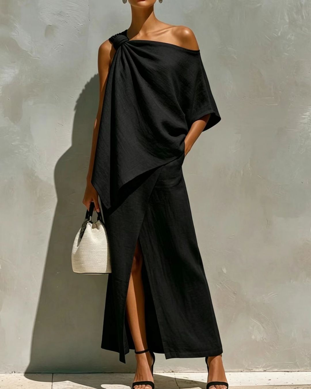 Willluxe® One-Shoulder Knot Set