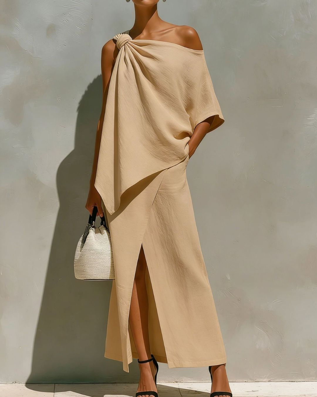 Willluxe® One-Shoulder Knot Set