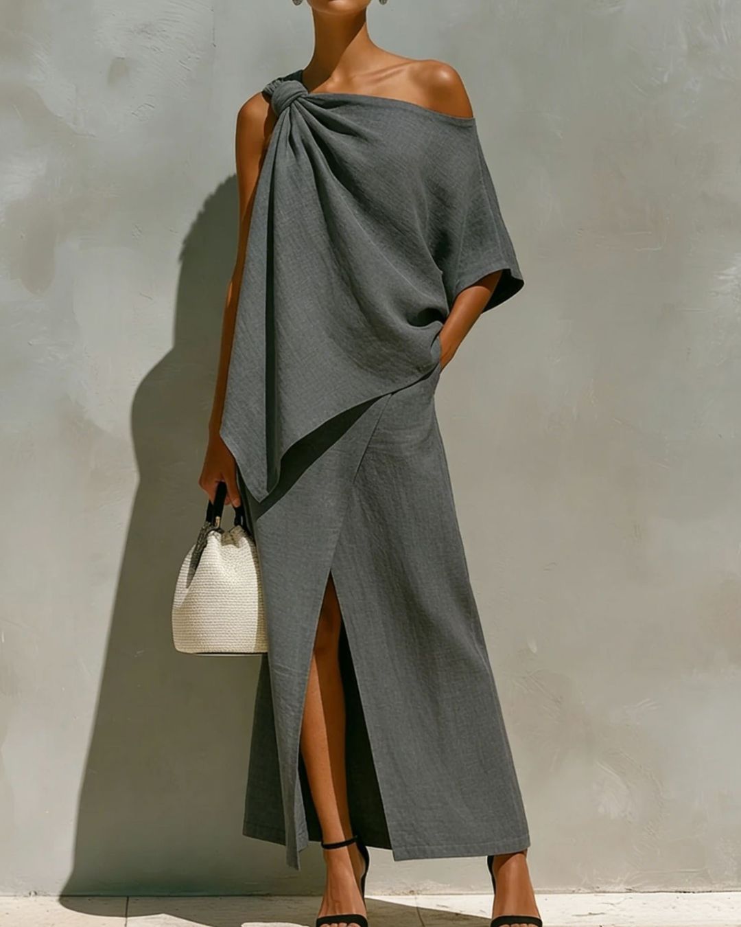 Willluxe® One-Shoulder Knot Set