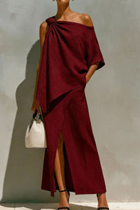 Willluxe® One-Shoulder Knot Set
