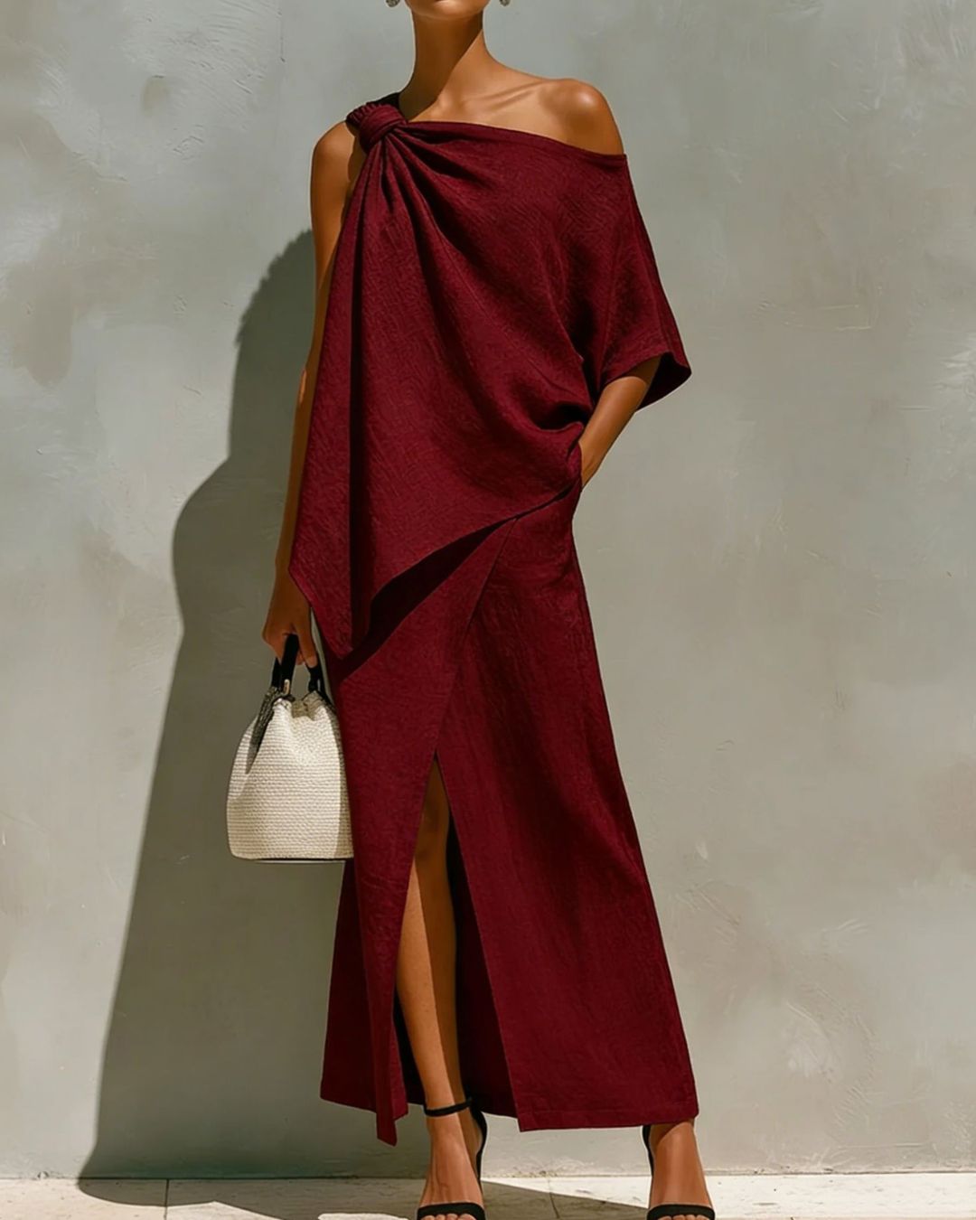 Willluxe® One-Shoulder Knot Set
