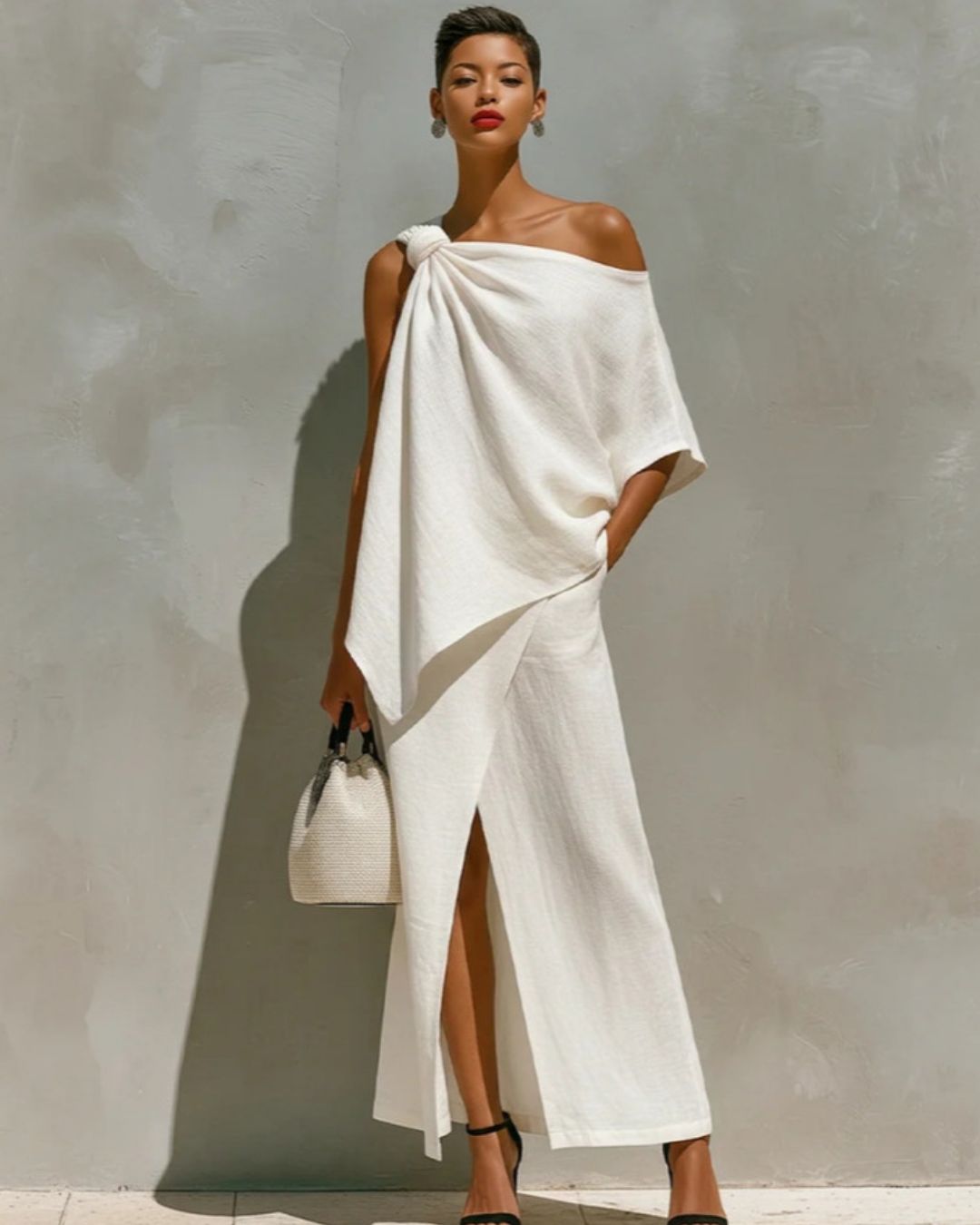 Willluxe® One-Shoulder Knot Set