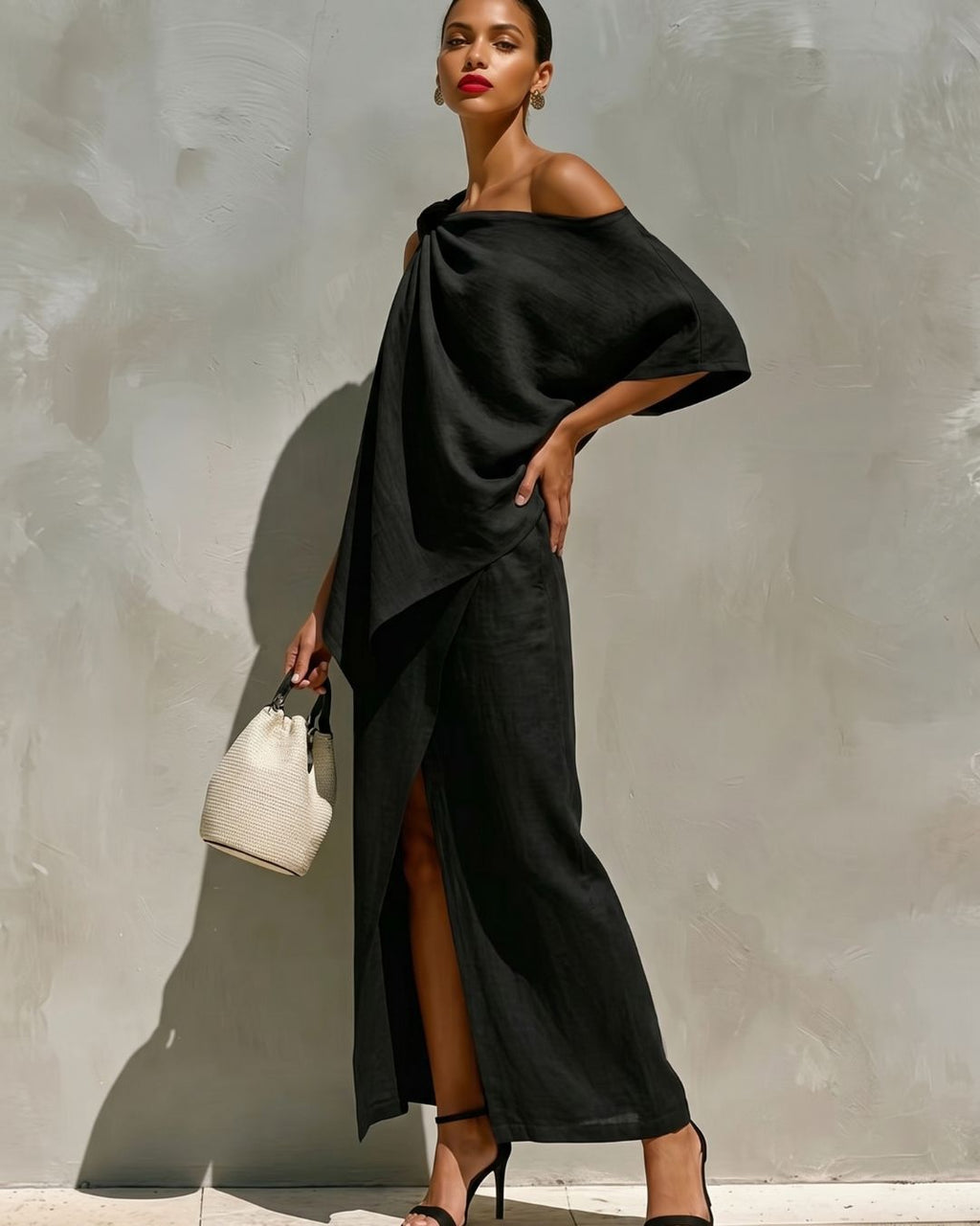 Willluxe® One-Shoulder Knot Set