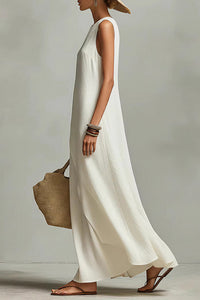 Willluxe® Asymmetric Hem Sleeveless Maxi Dress