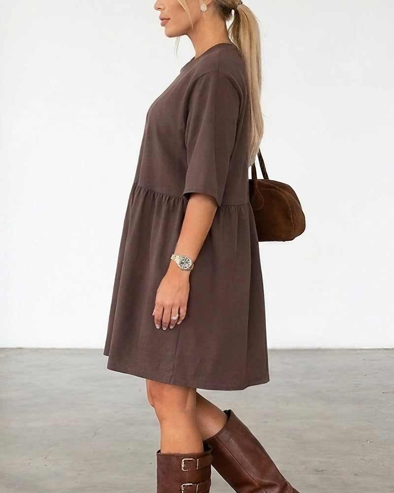 Willluxe® Casual Loose Tiered Mini Dress