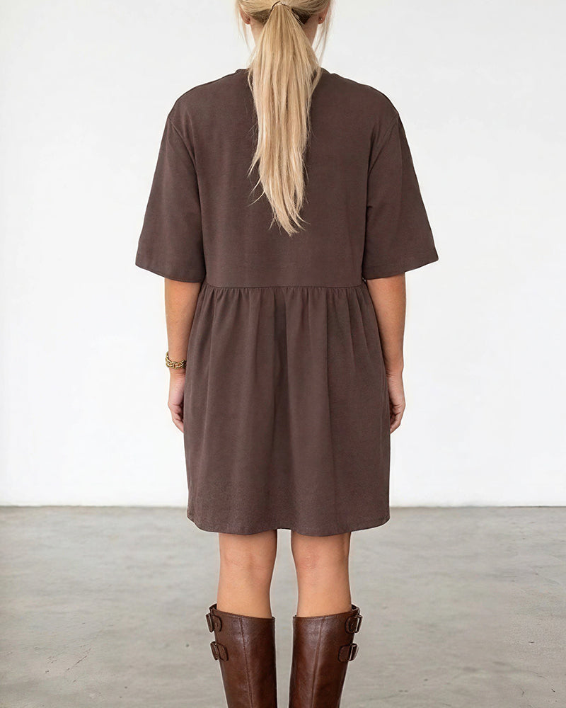 Willluxe® Casual Loose Tiered Mini Dress
