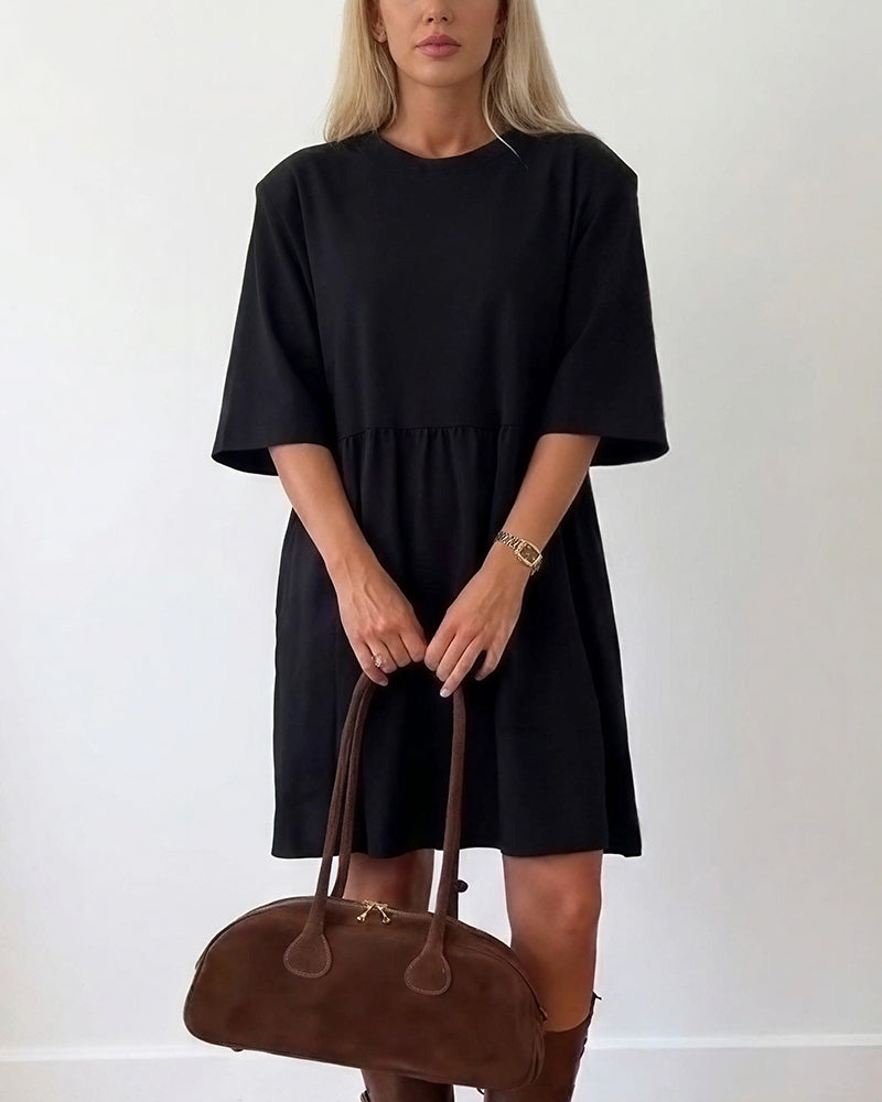 Willluxe® Casual Loose Tiered Mini Dress