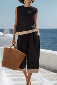 Willluxe® Coastal Breeze Contrast Trim Set