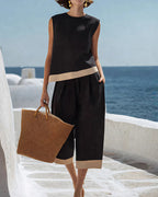 Willluxe® Coastal Breeze Contrast Trim Set