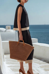 Willluxe® Coastal Breeze Contrast Trim Set