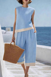 Willluxe® Coastal Breeze Contrast Trim Set