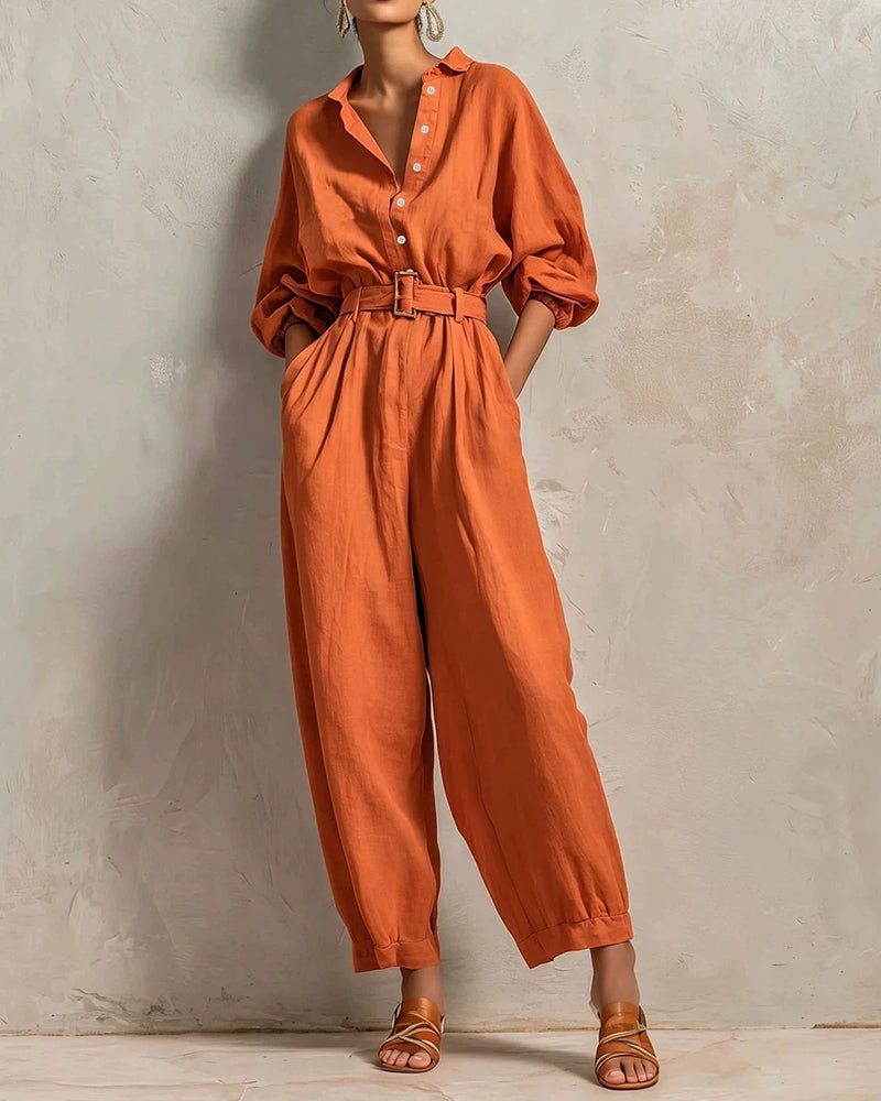 Willluxe® Effortless Belted Jumpsuit