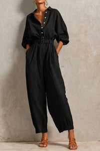 Willluxe® Effortless Belted Jumpsuit