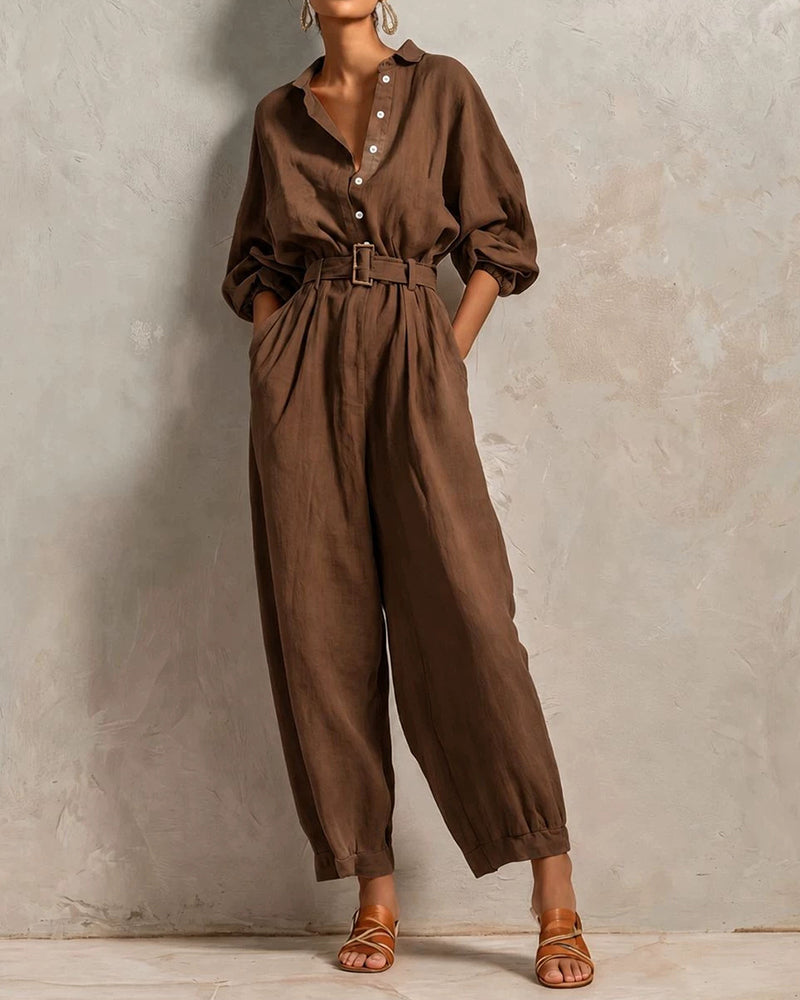 Willluxe® Effortless Belted Jumpsuit