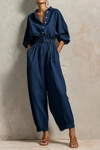Willluxe® Effortless Belted Jumpsuit
