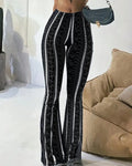 Willluxe® Boho Paisley High-Waisted Flared Yoga Pants