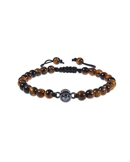 WILLLUXE® Custom Photo Projection Stone Bracelet