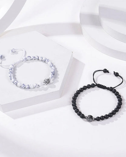 WILLLUXE® Custom Photo Projection Stone Bracelet