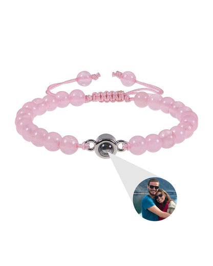 WILLLUXE® Custom Photo Projection Stone Bracelet