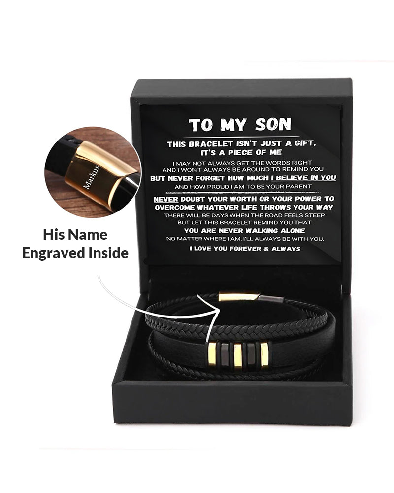 WILLLUXE® Custom Multi-Layer Braided Leather Bracelet
