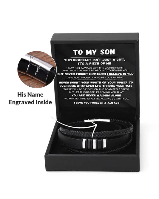 WILLLUXE® Custom Multi-Layer Braided Leather Bracelet