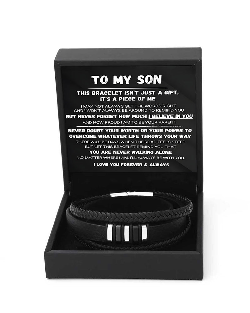 WILLLUXE® Custom Multi-Layer Braided Leather Bracelet