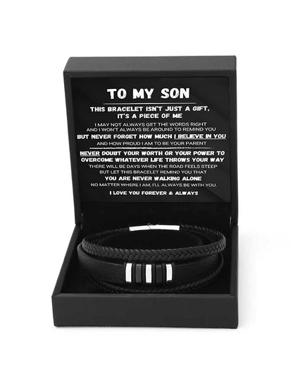 WILLLUXE® Custom Multi-Layer Braided Leather Bracelet