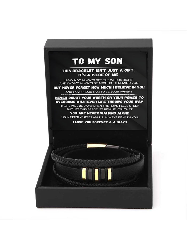 WILLLUXE® Custom Multi-Layer Braided Leather Bracelet