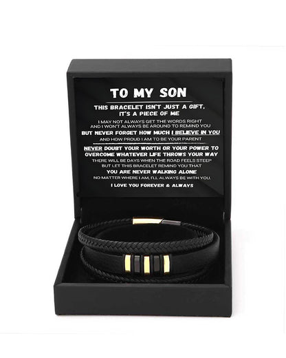 WILLLUXE® Custom Multi-Layer Braided Leather Bracelet