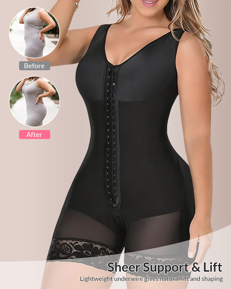 Willluxe® CurveFlex - Zipper & Hook Body Shaper