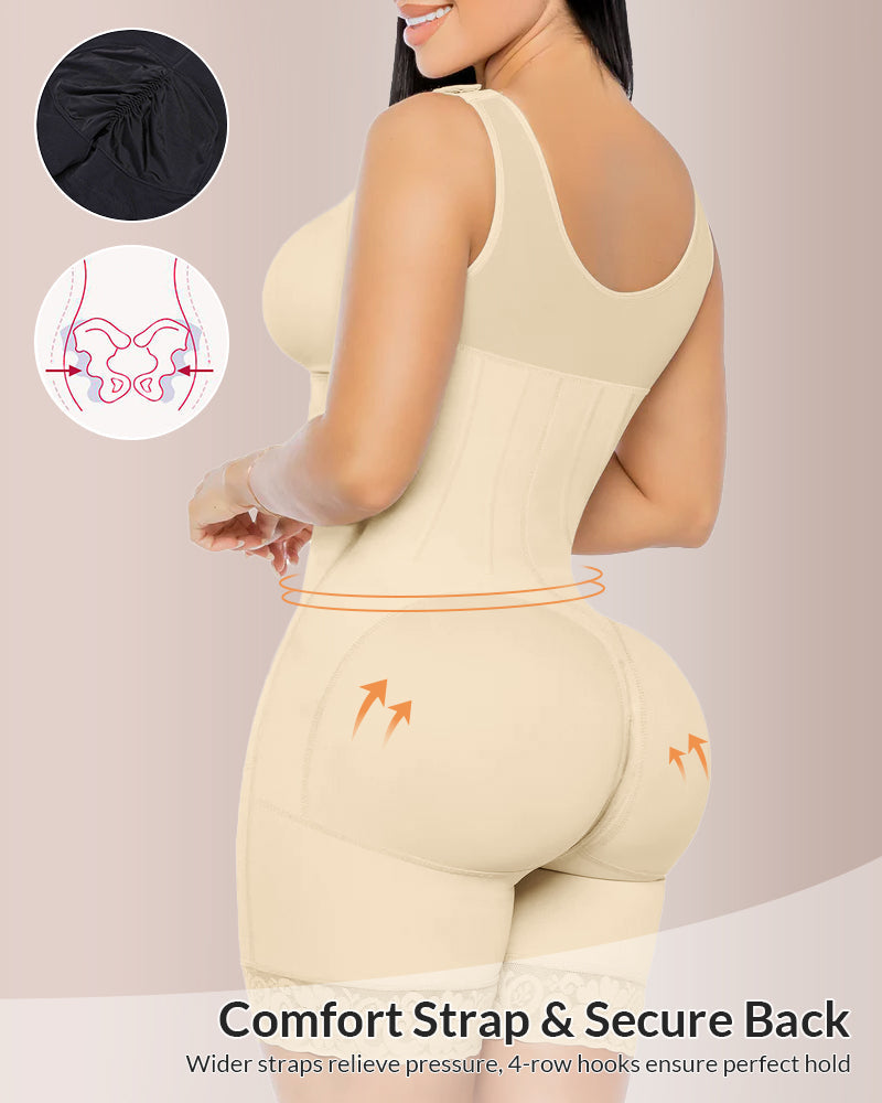 Willluxe® CurveFlex - Zipper & Hook Body Shaper
