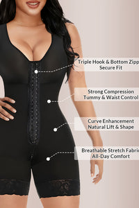 Willluxe® CurveFlex - Zipper & Hook Body Shaper