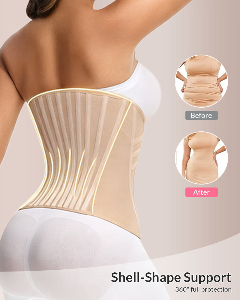 WILLLUXE® CurveFlex – Tummy Control Waist Trainer Corset