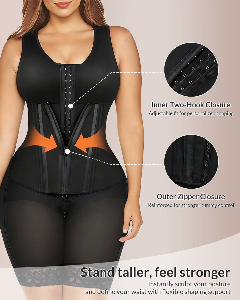 Willluxe® CurveFlex - Double Tummy Control Full Body Shapewear