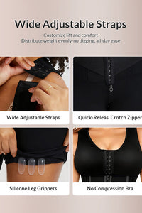 Willluxe® CurveFlex - Double Tummy Control Full Body Shapewear