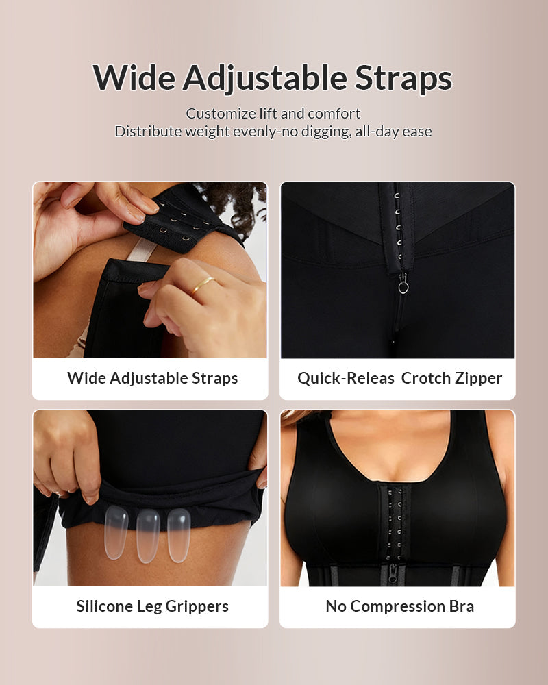 Willluxe® CurveFlex - Double Tummy Control Full Body Shapewear