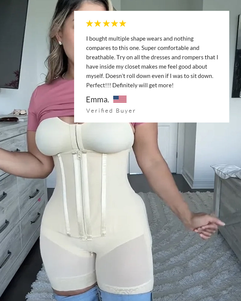 WILLLUXE® CurveFlex - Double Tummy Control Full Body Shapewear